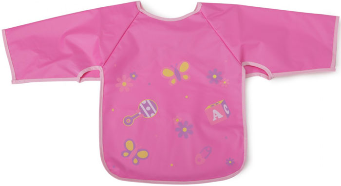 Babete com mangas Cangaroo Piggy pink