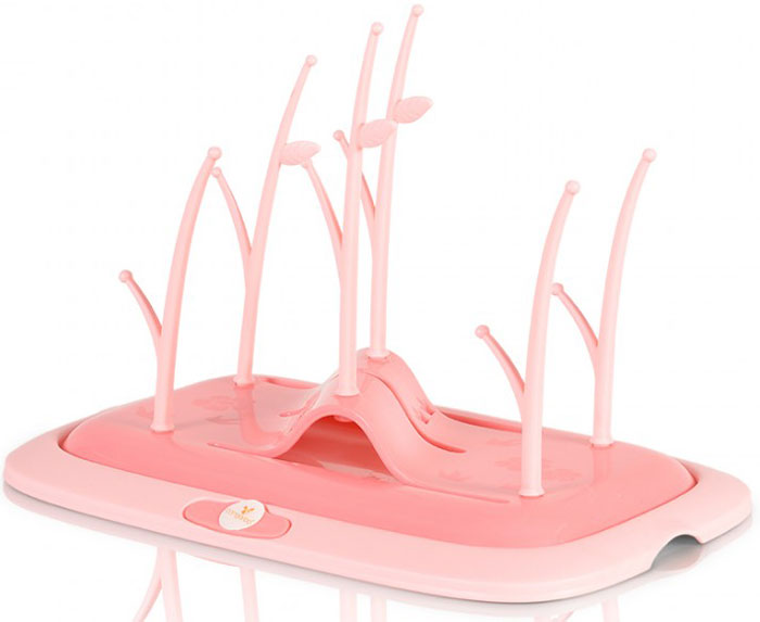 Escorredor biberões Cangaroo Coral pink