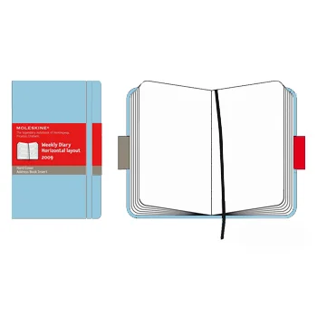 Volant Liso Moleskine Azul Claro Pack 2un