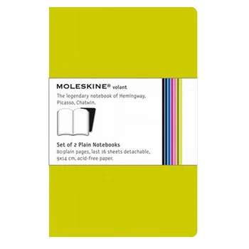 Volant Liso Moleskine Verde Claro Pack 2un