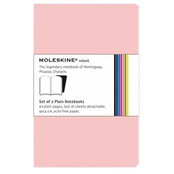 Volant Liso Moleskine Rosa Pack 2un
