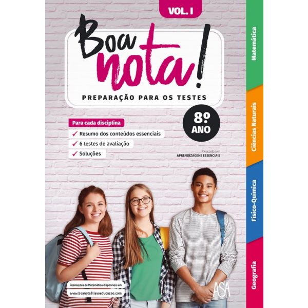 Boa nota! Preparação para os Testes - 8.º Ano - Volume I