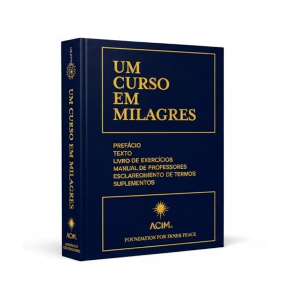 Um Curso em Milagres Português-Capa Dura