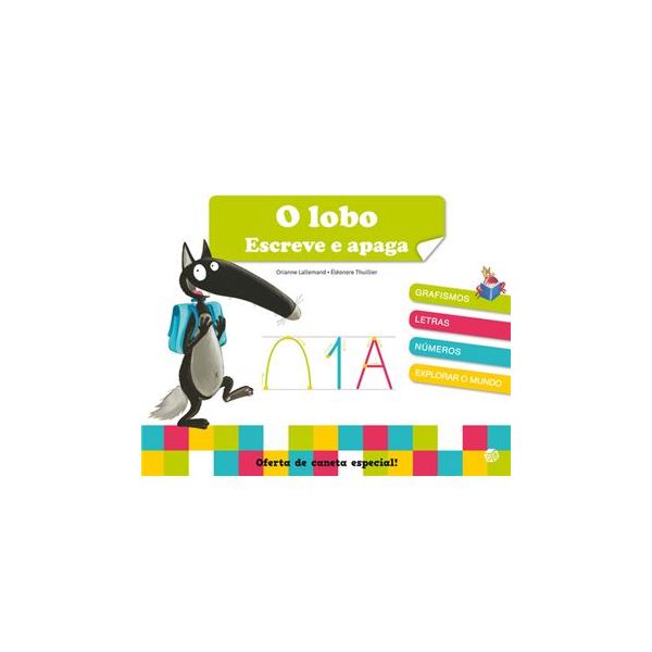 Lobo - Escreve e apaga: Livro de Atividades com Oferta de Caneta Especial