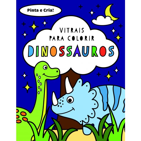 Vitrais para Colorir: Dinossauros